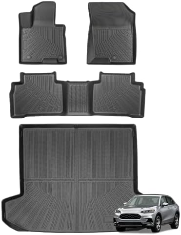 Joruoo Floor Mats & Upper Cargo Liner for 2020 2025 2026 Hyundai Venue  TPE Car Floor Mats All Weather Waterproof Heavy Duty Floor Liners Custom Fit for VenueAccessories Automotive