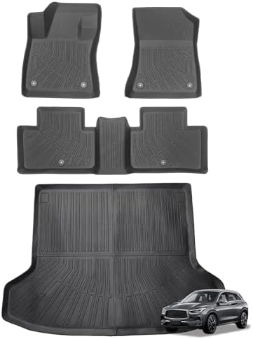 Joruoo Floor Mats & Upper Cargo Liner for 2020 2025 2026 Hyundai Venue  TPE Car Floor Mats All Weather Waterproof Heavy Duty Floor Liners Custom Fit for VenueAccessories Automotive