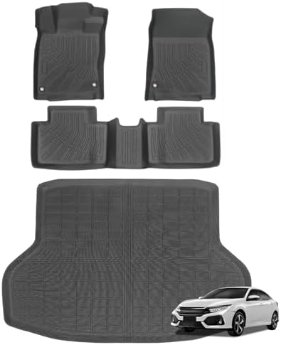 Joruoo Floor Mats & Upper Cargo Liner for 2020 2025 2026 Hyundai Venue  TPE Car Floor Mats All Weather Waterproof Heavy Duty Floor Liners Custom Fit for VenueAccessories Automotive
