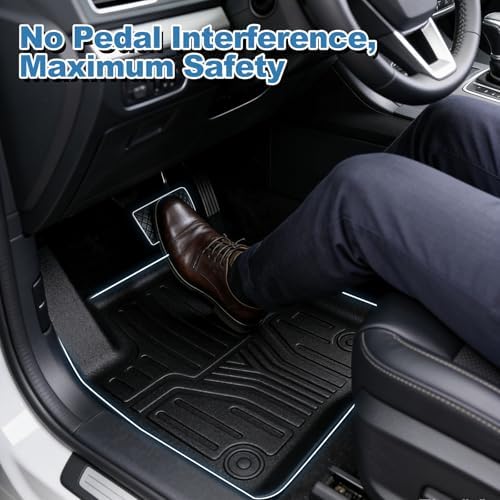 Joruoo Floor Mats & Upper Cargo Liner for 2020 2025 2026 Hyundai Venue  TPE Car Floor Mats All Weather Waterproof Heavy Duty Floor Liners Custom Fit for VenueAccessories Automotive