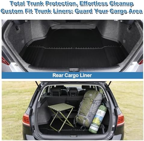 Joruoo Floor Mats & Upper Cargo Liner for 2020 2025 2026 Hyundai Venue  TPE Car Floor Mats All Weather Waterproof Heavy Duty Floor Liners Custom Fit for VenueAccessories Automotive