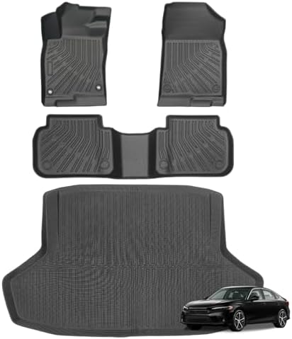 Joruoo Floor Mats & Upper Cargo Liner for 2020 2025 2026 Hyundai Venue  TPE Car Floor Mats All Weather Waterproof Heavy Duty Floor Liners Custom Fit for VenueAccessories Automotive