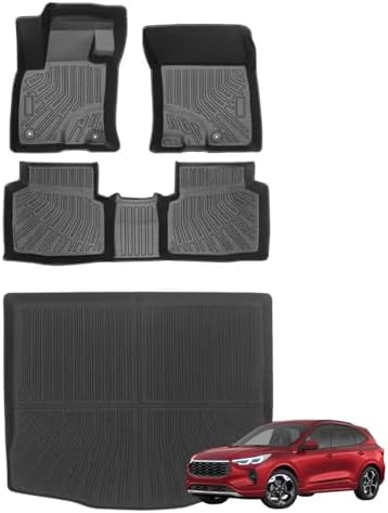 Joruoo Floor Mats & Upper Cargo Liner for 2020 2025 2026 Hyundai Venue  TPE Car Floor Mats All Weather Waterproof Heavy Duty Floor Liners Custom Fit for VenueAccessories Automotive