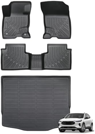 Joruoo Floor Mats & Upper Cargo Liner for 2020 2025 2026 Hyundai Venue  TPE Car Floor Mats All Weather Waterproof Heavy Duty Floor Liners Custom Fit for VenueAccessories Automotive