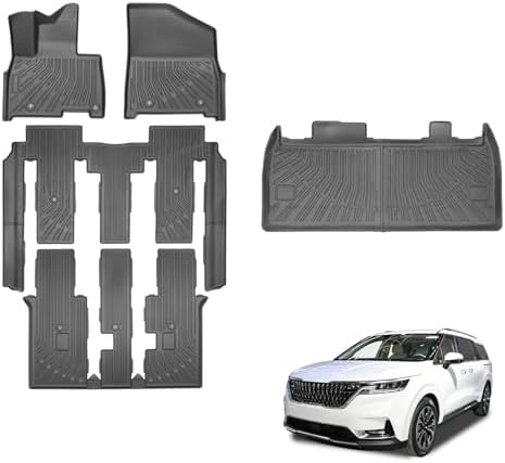Joruoo Floor Mats & Upper Cargo Liner for 2020 2025 2026 Hyundai Venue  TPE Car Floor Mats All Weather Waterproof Heavy Duty Floor Liners Custom Fit for VenueAccessories Automotive