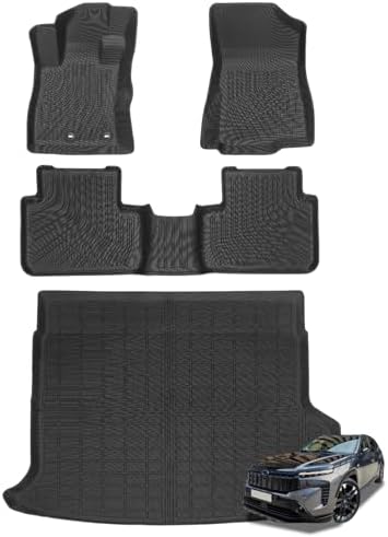 Joruoo Floor Mats & Upper Cargo Liner for 2020 2025 2026 Hyundai Venue  TPE Car Floor Mats All Weather Waterproof Heavy Duty Floor Liners Custom Fit for VenueAccessories Automotive