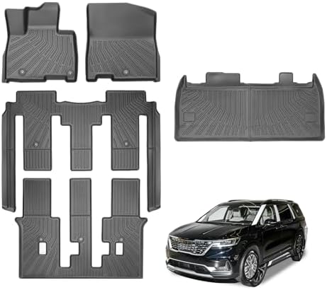 Joruoo Floor Mats & Upper Cargo Liner for 2020 2025 2026 Hyundai Venue  TPE Car Floor Mats All Weather Waterproof Heavy Duty Floor Liners Custom Fit for VenueAccessories Automotive