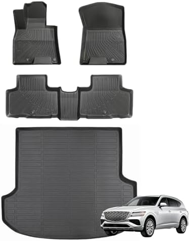 Joruoo Floor Mats & Upper Cargo Liner for 2020 2025 2026 Hyundai Venue  TPE Car Floor Mats All Weather Waterproof Heavy Duty Floor Liners Custom Fit for VenueAccessories Automotive