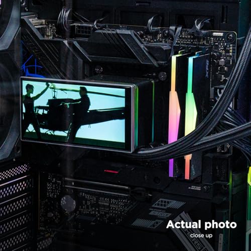 Jungle Leopard PF 360 CPU Water AIO Cooler Liquid Cooling 5 5 inch LCD Magnetic Screen 360mm ARGB Infinity Mirror 2000RPM PWM Fan Lower Noise  30DBA for Intel LGA1851/1700/1200/115X AMD AM4/AM5 Black