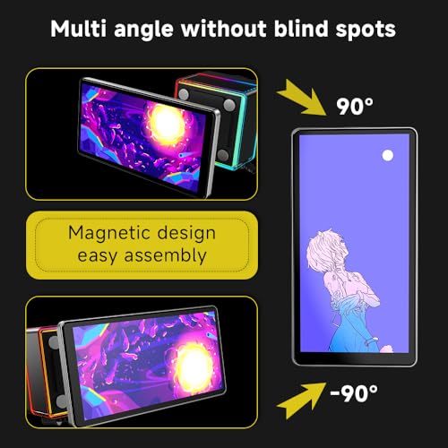 Jungle Leopard ProFlow 360 AIO CPU Cooler Water 360mm Liquid Cooling 5 5 Inch Large Screen  ARGB Infinity Fans 2000RPM PWM Fan for Intel LGA1851/1700/1200/115X AMD AM4/AM5 Black 