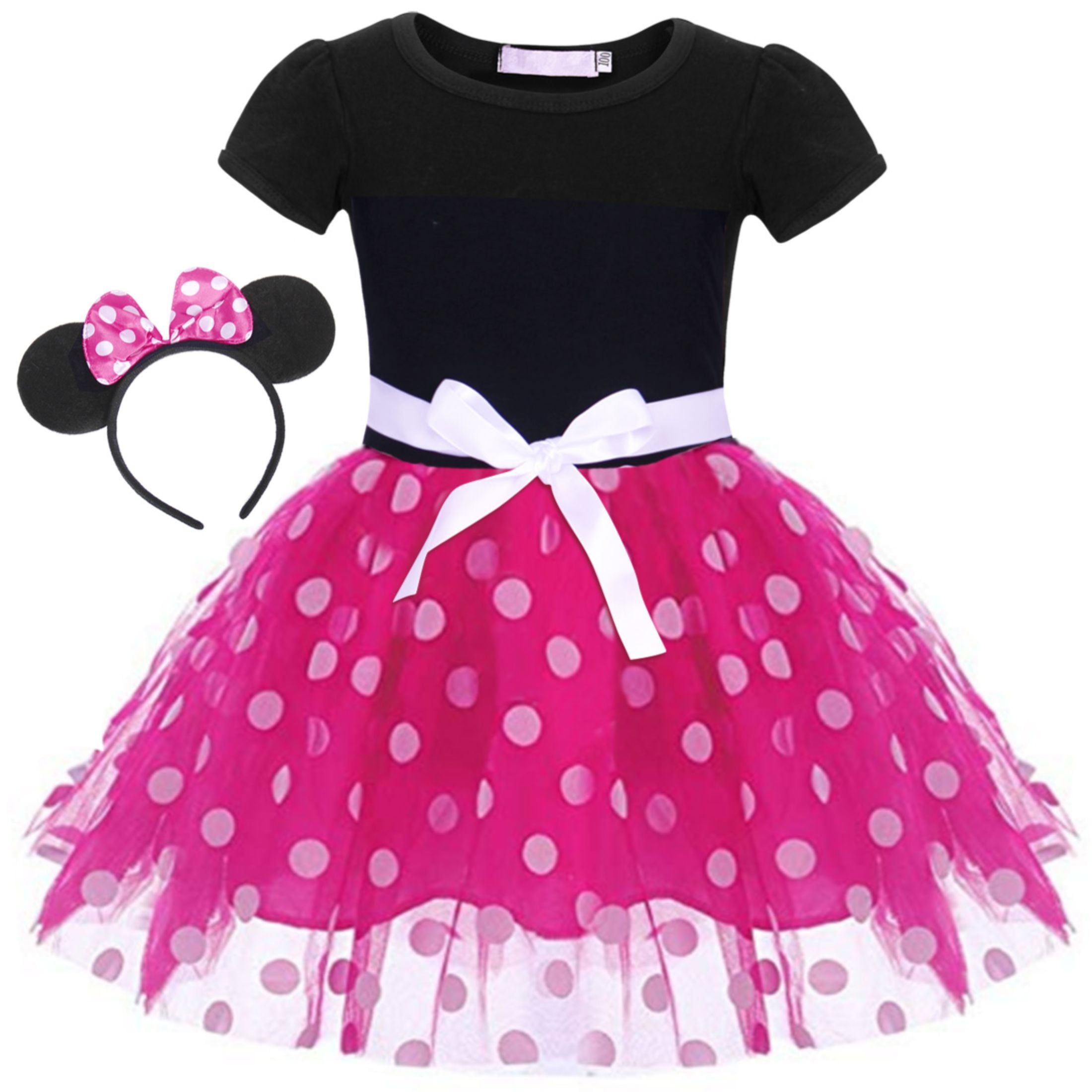 3T (2 a 3  años), Jurebecia Girls Red Polka Dot Tutu Dress with Bow Headband  Baby Toddler Party Costume for Birthday & Cosplay  100 cm