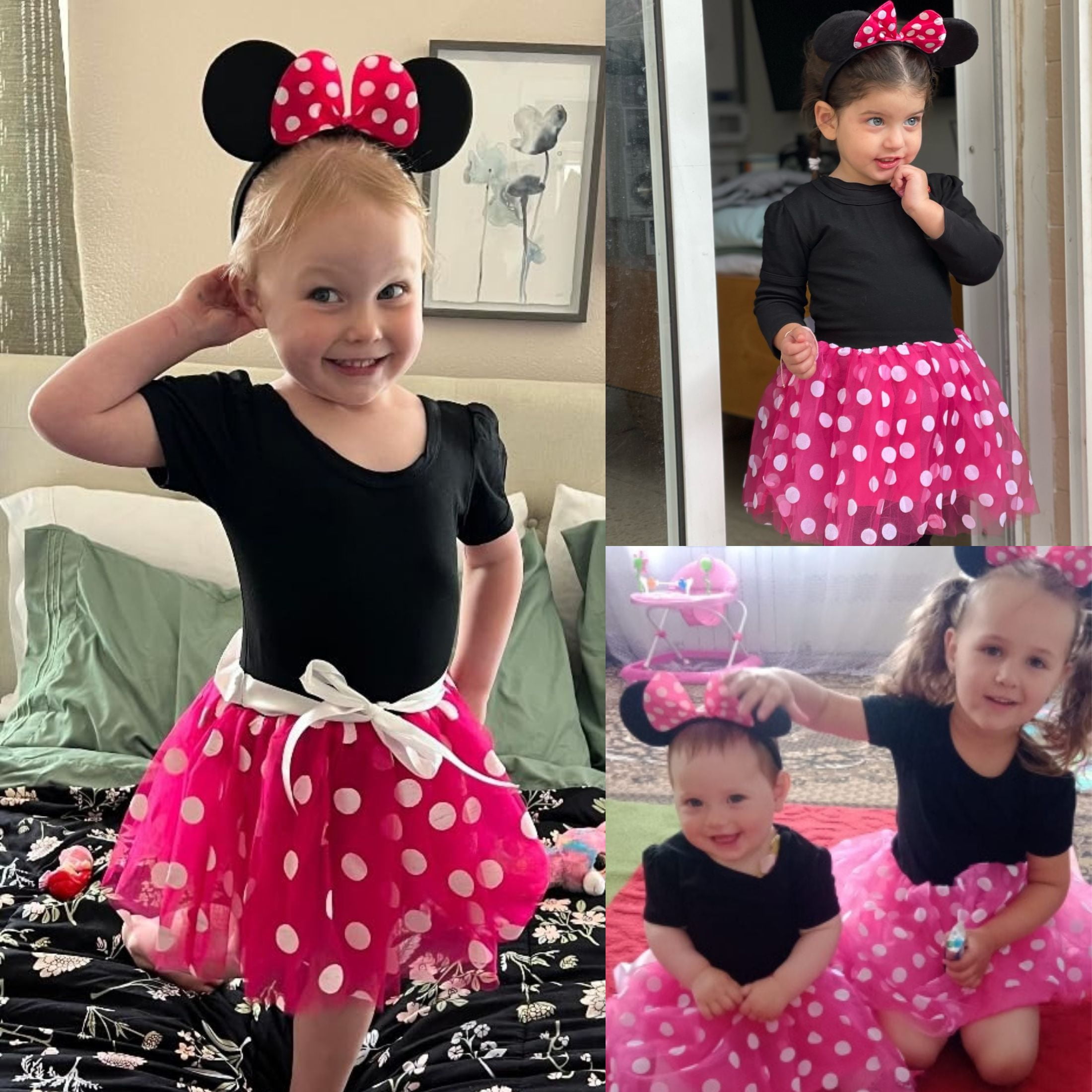 3T (2 a 3  años), Jurebecia Girls Red Polka Dot Tutu Dress with Bow Headband  Baby Toddler Party Costume for Birthday & Cosplay  100 cm