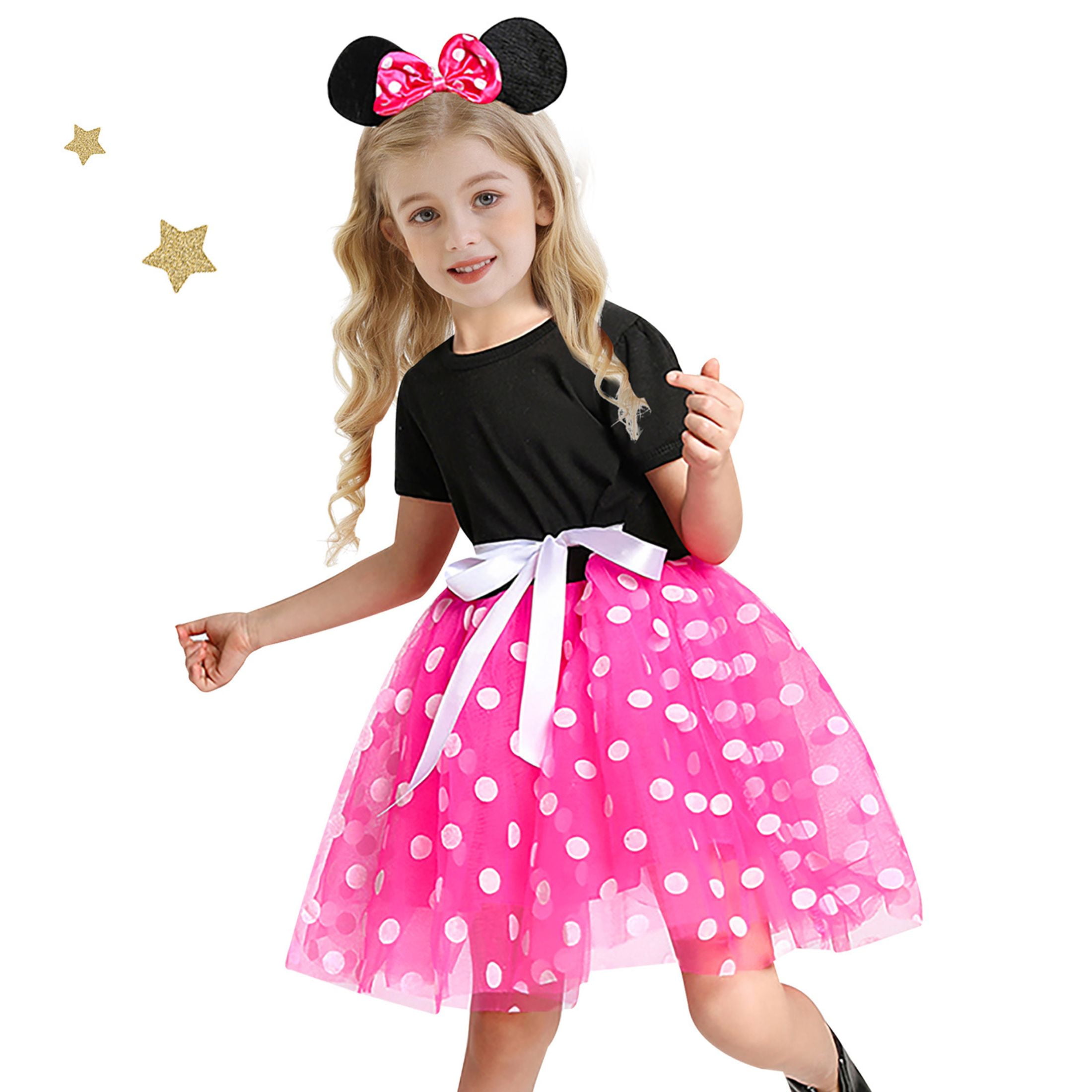 3T (2 a 3  años), Jurebecia Girls Red Polka Dot Tutu Dress with Bow Headband  Baby Toddler Party Costume for Birthday & Cosplay  100 cm