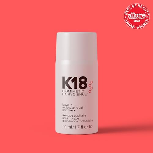 K18 Leave In Molecular Repair Hair Mask  Patented  Lasting Repair For Dry  Frizzy  Damaged Hair  Reverse Damage In 4 Minutes From Bleach  Color  Chemical Services   Heat