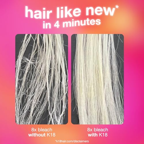 K18 Leave In Molecular Repair Hair Mask  Patented  Lasting Repair For Dry  Frizzy  Damaged Hair  Reverse Damage In 4 Minutes From Bleach  Color  Chemical Services   Heat