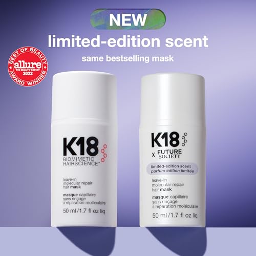 K18 Leave In Molecular Repair Hair Mask  Patented  Lasting Repair For Dry  Frizzy  Damaged Hair  Reverse Damage In 4 Minutes From Bleach  Color  Chemical Services   Heat