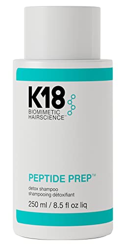 K18 PEPTIDE PREP  Color Safe Detox Clarifying Shampoo  Non Stripping  pH Optimized Cleanse  Removes Product Buildup  Dirt  Oils & Metals