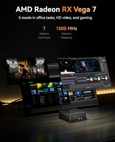 KAMRUI E3B Mini PC with AMD Ryzen 5 7430U  Beat 5500U  up to 4 3GHz   16GB DDR4 512GB M 2 SSD Mini Computer  Mini Gaming PC with USB Type C Supports Triple 4K Display  WiFi 6  BT 5 2