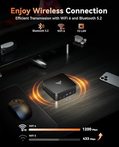 KAMRUI E3B Mini PC with AMD Ryzen 5 7430U  Beat 5500U  up to 4 3GHz   16GB DDR4 512GB M 2 SSD Mini Computer  Mini Gaming PC with USB Type C Supports Triple 4K Display  WiFi 6  BT 5 2