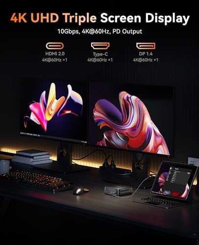 KAMRUI E3B Mini PC with AMD Ryzen 5 7430U  Beat 5500U  up to 4 3GHz   16GB DDR4 512GB M 2 SSD Mini Computer  Mini Gaming PC with USB Type C Supports Triple 4K Display  WiFi 6  BT 5 2