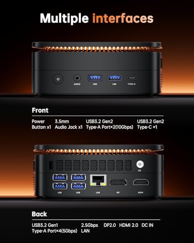 KAMRUI H1 Mini Gaming PC  AMD Ryzen 7 6800H  16GB DDR5 4800MHz 512GB M 2 NVMe PCIe3 0x4 SSD Mini PC 8C/16T  up to 4 7GHz   16MB L3 Smart Cache  Triple 4K Display/WiFi6/BT5 2/Mini Desktop Computers