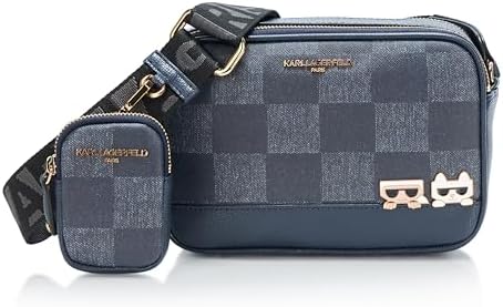 KARL LAGERFELD Maybelle Solid Crossbody with Choupette Detail