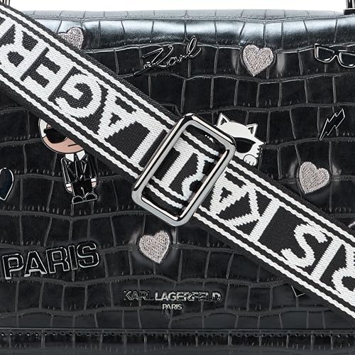 KARL LAGERFELD Maybelle Solid Crossbody with Choupette Detail