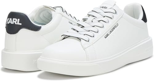 KARL LAGERFELD Mens Lightweight Phylon Sole Faux Leather Sneaker