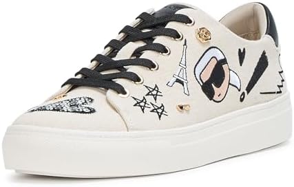 Talla 7 KARL LAGERFELD Womens Cate Ikonic Lace up Sneaker