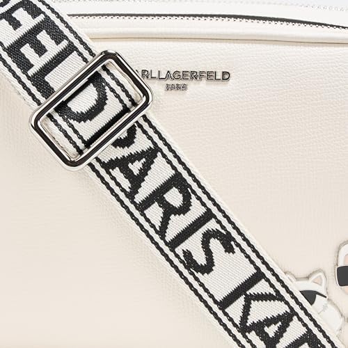 KARL LAGERFELD Womens Maybelle Solid Crossbody With Choupette Detail