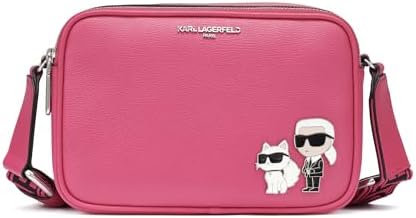 KARL LAGERFELD Womens Maybelle Solid Crossbody With Choupette Detail