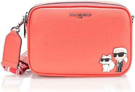 KARL LAGERFELD Womens Maybelle Solid Crossbody With Choupette Detail