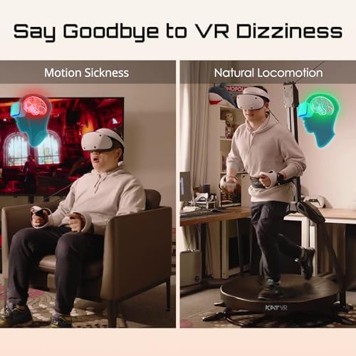 KAT Walk C2 VR Series   360  Omnidirectional Walking Pad & Accessories for Immersive VR Gaming & Fitness   Compatible with SteamVR  Quest  Oculus   Core   US Size 9 5