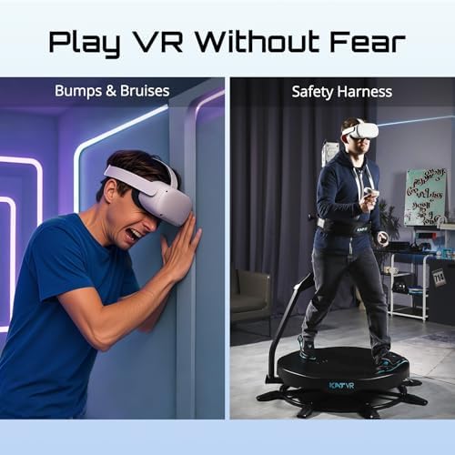 KAT Walk C2 VR Series   360  Omnidirectional Walking Pad & Accessories for Immersive VR Gaming & Fitness   Compatible with SteamVR  Quest  Oculus   Core   US Size 9 5