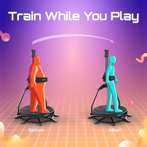 KAT Walk C2 VR Series   360  Omnidirectional Walking Pad & Accessories for Immersive VR Gaming & Fitness   Compatible with SteamVR  Quest  Oculus   Core   US Size 9 5