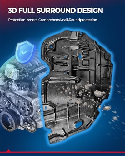 KAX FO1228119 Protector contra salpicaduras de motor compatible con enfoque 2012-2018