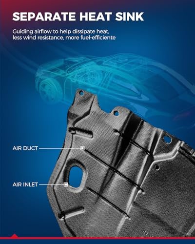 KAX FO1228119 Protector contra salpicaduras de motor compatible con enfoque 2012-2018