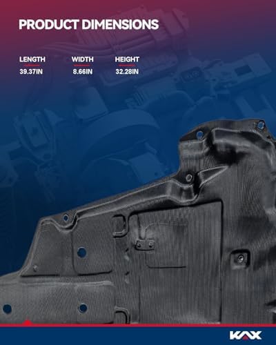 KAX FO1228119 Protector contra salpicaduras de motor compatible con enfoque 2012-2018