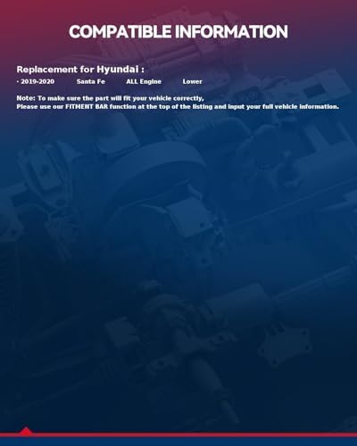 KAX FO1228119 Protector contra salpicaduras de motor compatible con enfoque 2012-2018