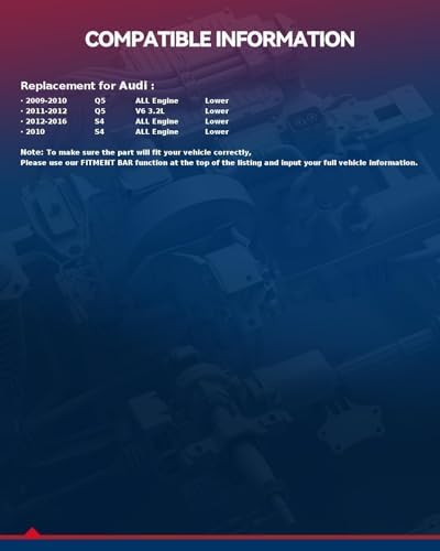 KAX FO1228119 Protector contra salpicaduras de motor compatible con enfoque 2012-2018