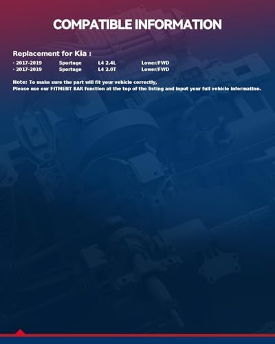 KAX FO1228119 Protector contra salpicaduras de motor compatible con enfoque 2012-2018