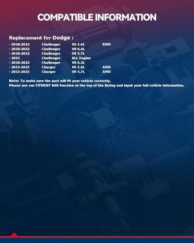 KAX FO1228119 Protector contra salpicaduras de motor compatible con enfoque 2012-2018