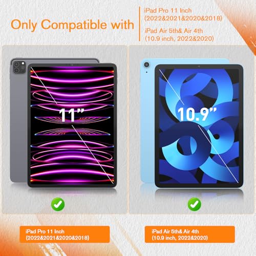 KCT Paquete de 2 protectores de pantalla Paperfeel compatibles con iPad Pro de 11 pulgadas (2022, 2021, 2020 y 2018), iPad Air 5ª y 4ª (10.9 pulgadas, 2022 y 2020) mate para dibujar, antirreflejos y