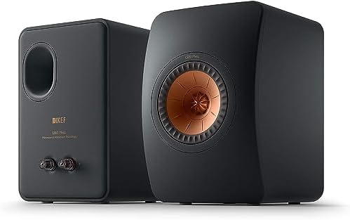KEF LS50 Meta Passive Bookshelf Speakers   Pair  Carbon Black 