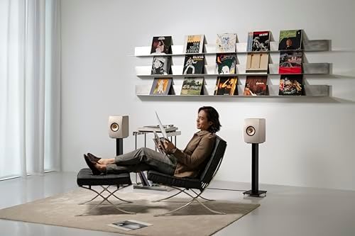 KEF LS50 Meta Passive Bookshelf Speakers   Pair  Carbon Black 