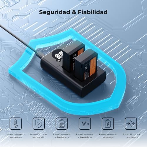 K&F CONCEPT 1600mAh EN EL25 Battery 2 Pack EN EL25A Battery and Dual LCD Battery Charger for Nikon Z50II  Z50  Z30  Z FC Camera MH 32 Battery Charger