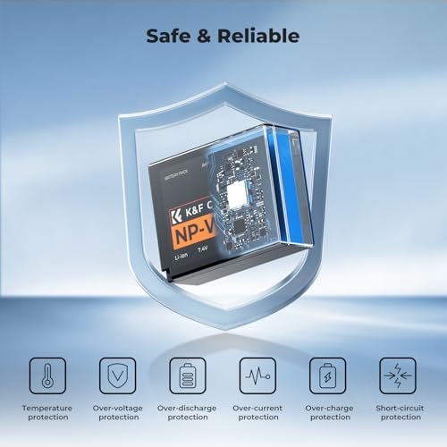 K&F Concept 1300mAh NP W126 NP W126S Battery and Charger for Fujifilm XM5  X100VI  X100V  XS10  XT30  XT30 II  XT20  XE4  A5  Dual Slot Fast Charger  Type C and Micro USB Input  2 Pack Battery