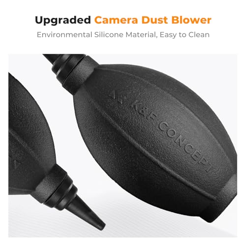 K&F Concept 4 in 1 Camera Cleaning Kit with Lens Brush Pen  Rocket Air Blower  Microfiber Cleaning Cloth  Lens Cleaner Kit for Canon Nikon Pentax Sony DSLR Cameras Cleaning Tool Accessories