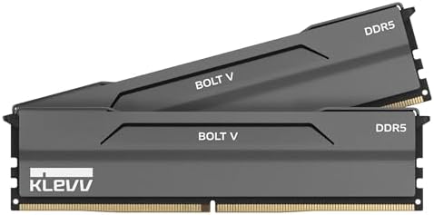 KLEVV Bolt V DDR5 32GB  2x16GB  6000MHz CL28 SK Hynix A Die 1 35V Gaming Desktop Ram Memory XMP 3 0 / AMD Expo Ready  KD5AGUA80 60B280H 