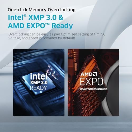 KLEVV Bolt V DDR5 32GB  2x16GB  6000MHz CL28 SK Hynix A Die 1 35V Gaming Desktop Ram Memory XMP 3 0 / AMD Expo Ready  KD5AGUA80 60B280H 